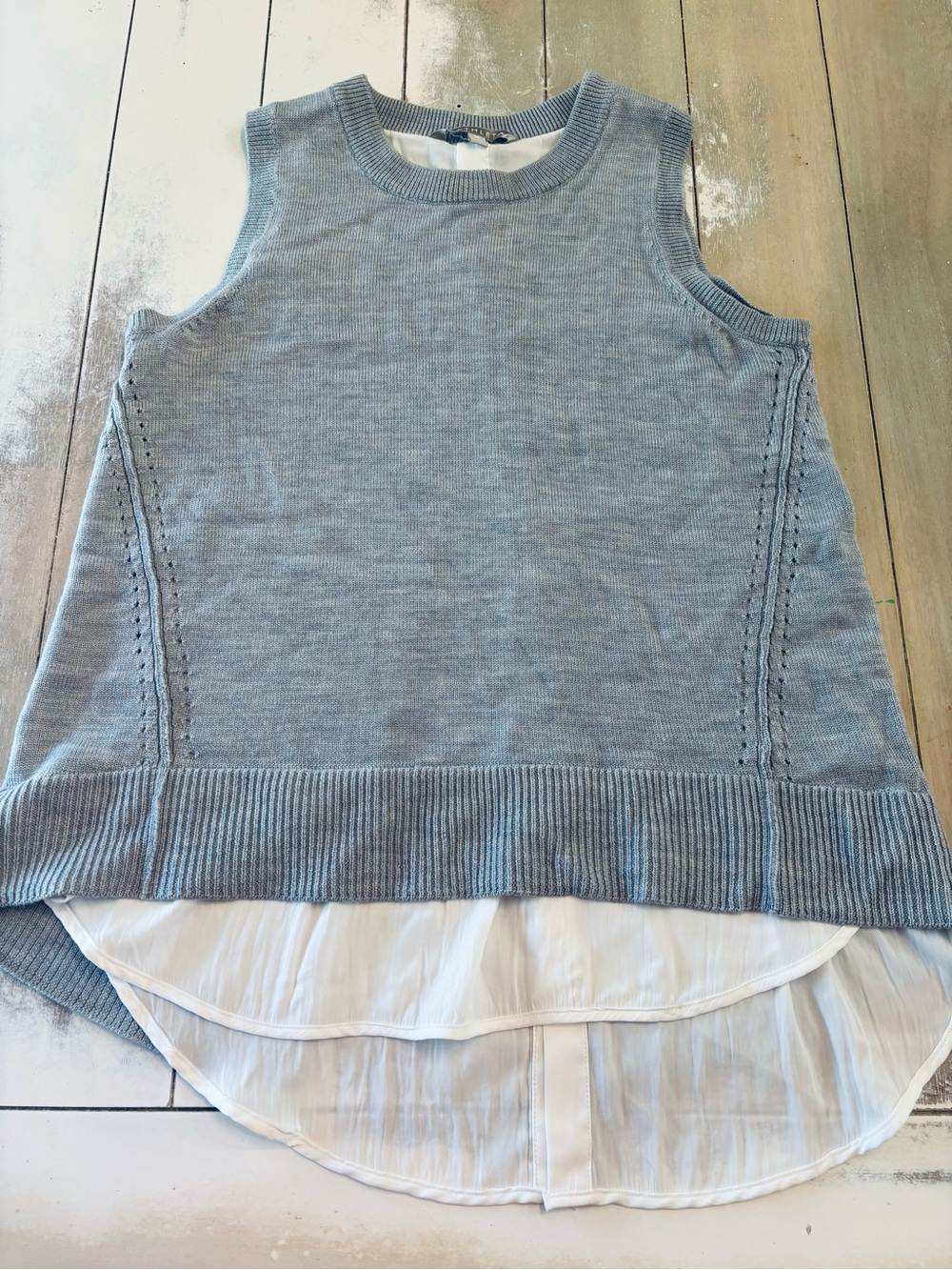 Athleta gray Itinerary sweater tank